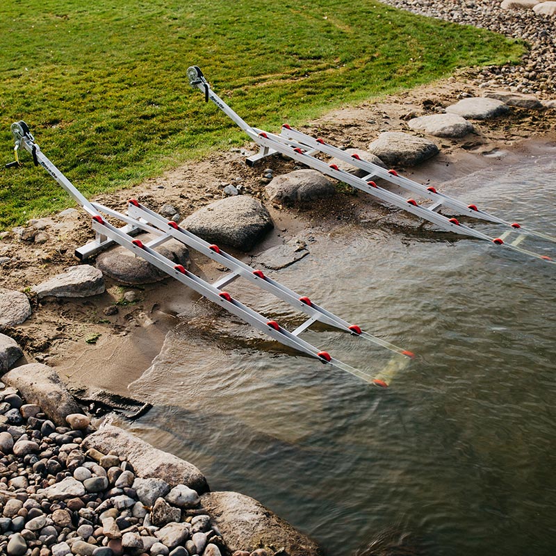 Roll-N-Go PWC Roller Ramp 11' w/1200lb winch and 25' strap – At The Water